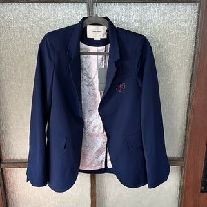 Zadig & Voltaire Very Heart Strass Wool Blazer size 38 or US size 6